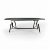 Stammtisch oval dinner table design Alfredo Häberli - black stained oak